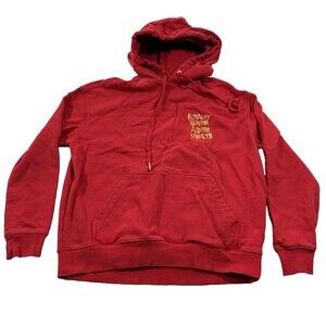 Ksubi Mens Royalty Hero 23 Anniversary Biggie Hoodie Pullover Red Sz S HOLE